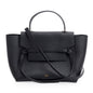 Celine Black Grained Calfskin Leather Mini Belt Bag