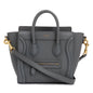 Celine Grey Calfskin Leather Nano Luggage Tote