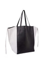 Luxury CELINE Leather Medium Phantom Bag Black White