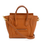 Celine Terracotta Smooth Calfskin Leather Nano Luggage Tote