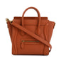 Celine Terracotta Smooth Calfskin Leather Nano Luggage Tote