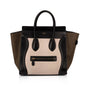 Celine Tricolour Leather & Canvas Mini Luggage Tote