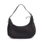 Celine Vintage Black Triomphe Canvas Ava Shoulder Bag