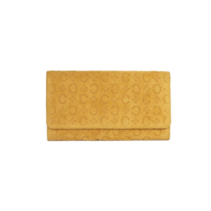 Celine Vintage Monogram Suede Wallet