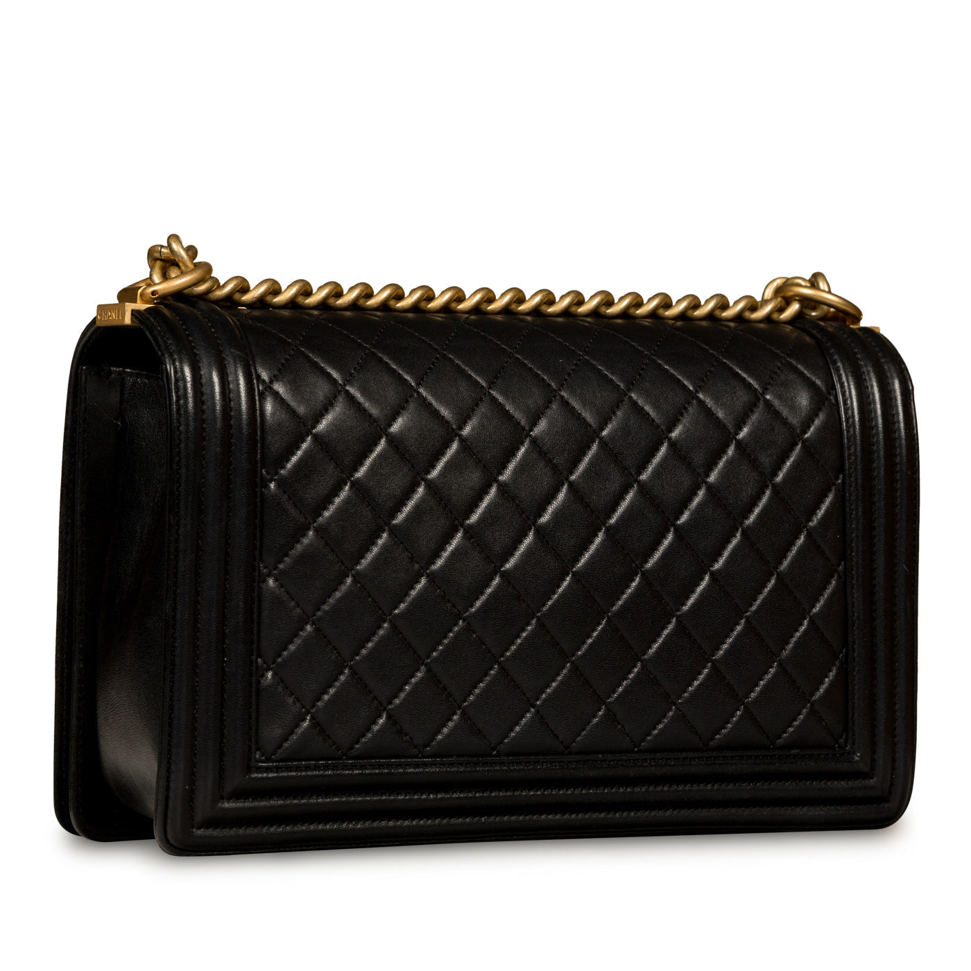 Chanel Boy Bag Lambskin Black Shoulder Bag Style 5 Rovelle Bags