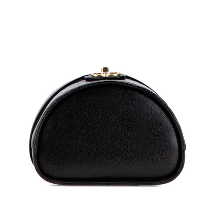 Chanel Cc Chevron Caviar Turnlock Vanity Bag Rovelle Bags