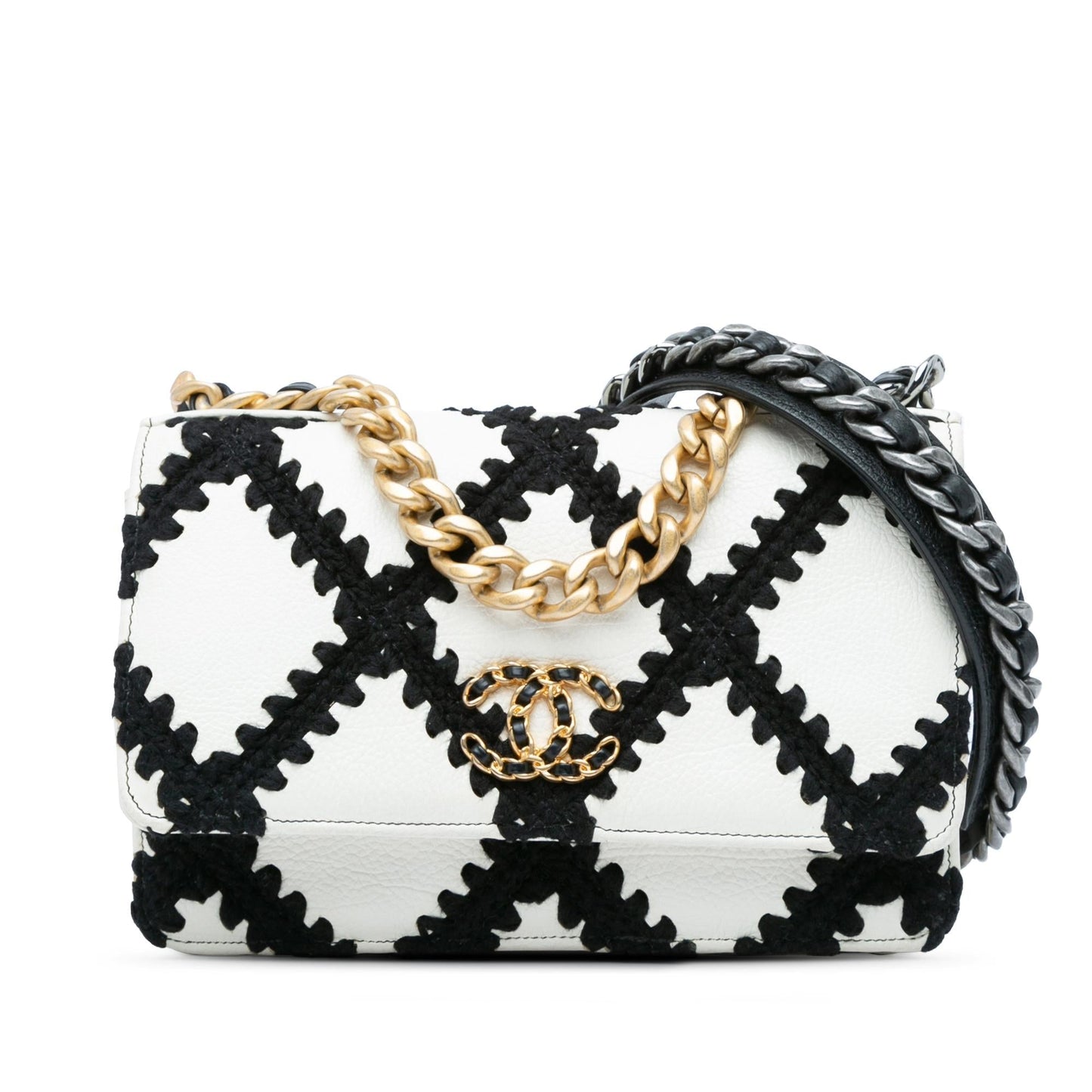 Chanel Calfskin Crochet 19 Wallet On Chain Rovelle Bags