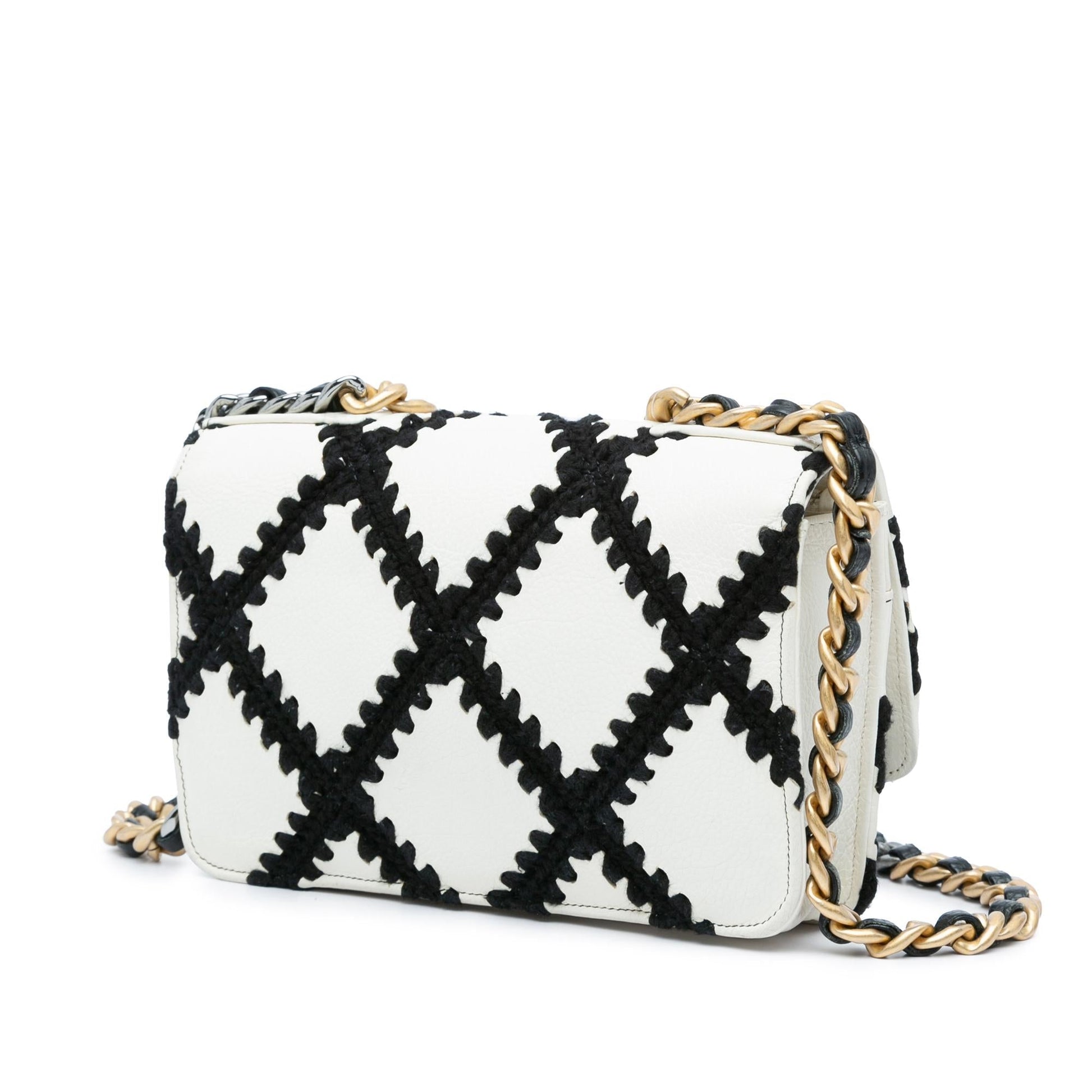 Chanel Calfskin Crochet 19 Wallet On Chain Rovelle Bags
