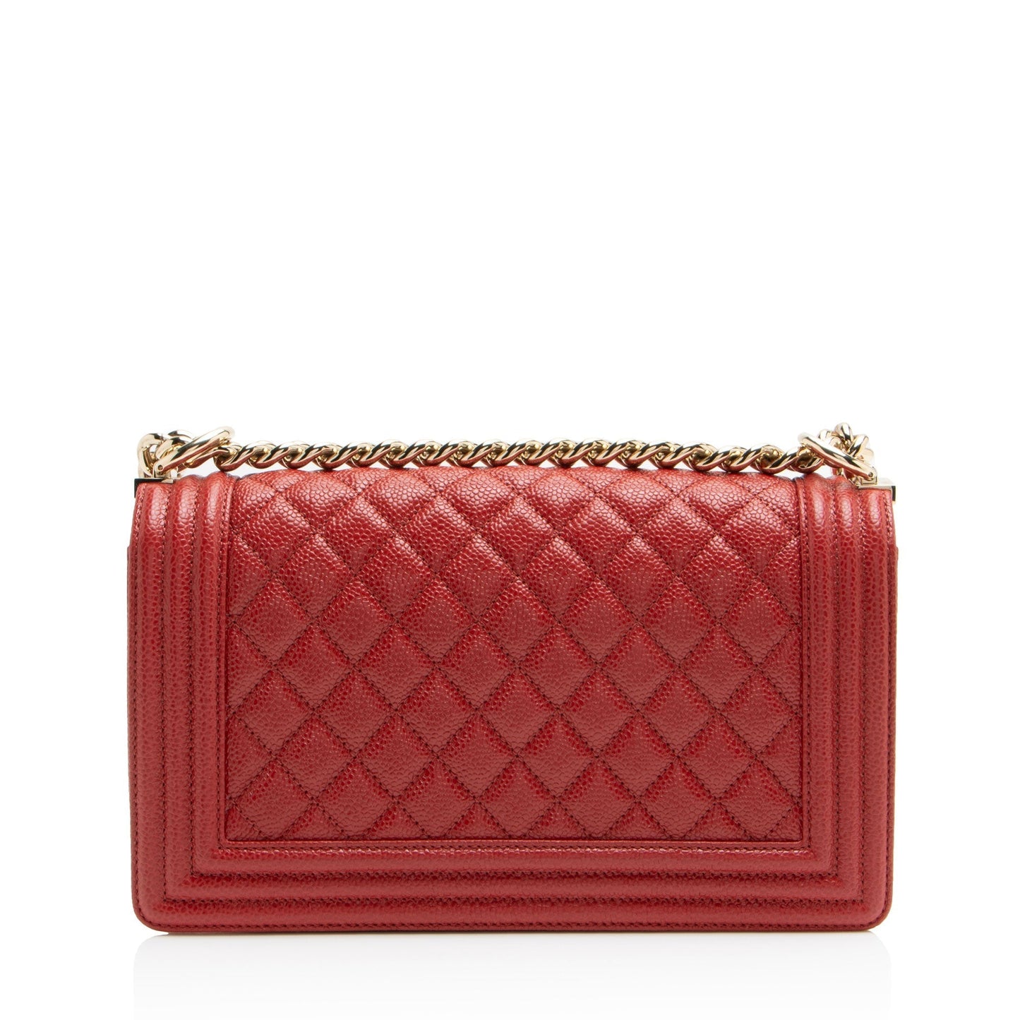 Chanel Boy Bag Caviar Gold Shoulder Bag Rovelle Bags
