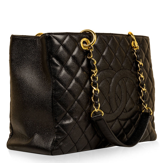 Chanel Timeless Caviar Black Tote Bag Style 34 Rovelle Bags