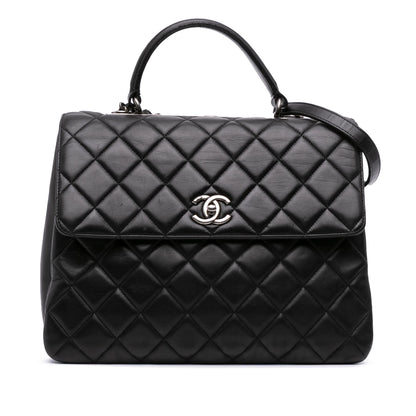 Chanel Large Lambskin Trendy Cc Top Handle Bag Rovelle Bags