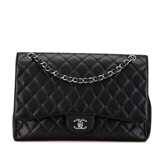 Chanel Maxi Classic Caviar Single Flap Rovelle Bags