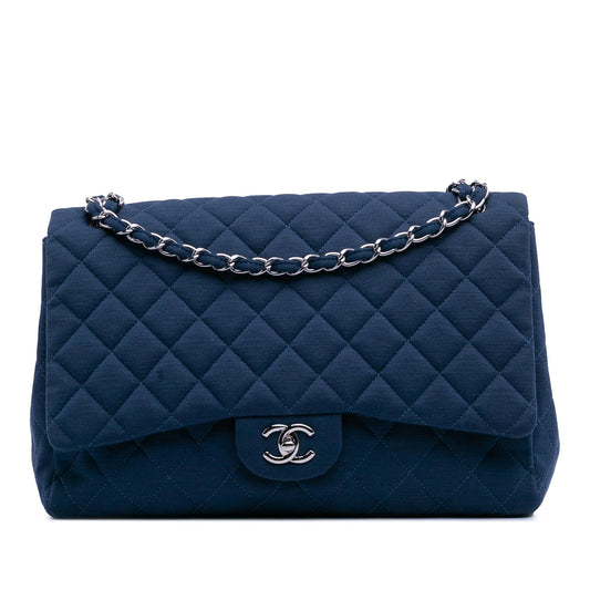 Chanel Maxi Classic Jersey Single Flap Rovelle Bags