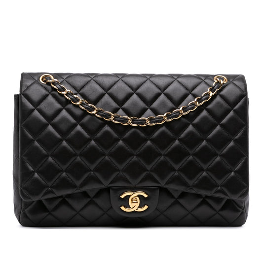 Chanel Maxi Classic Lambskin Double Flap Rovelle Bags