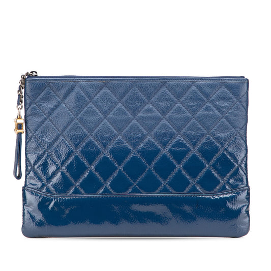 Chanel Medium Aged Calfskin Gabrielle O Case Clutch Rovelle Bags