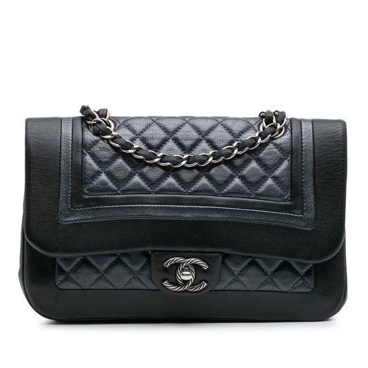 Chanel Medium Bicolor Quilted Calfskin Flap Rovelle Bags