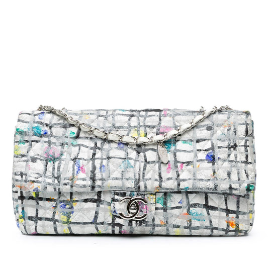 Chanel Medium Calfskin Hand Painted Graffiti Flap Rovelle Bags