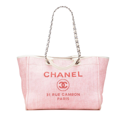 Chanel Medium Canvas Deauville Satchel Rovelle Bags