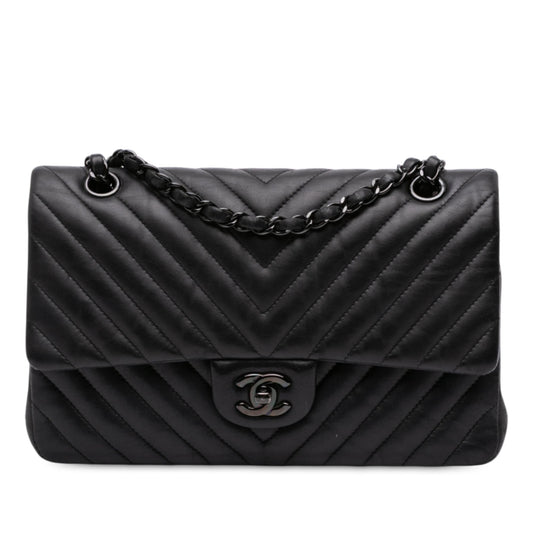 Chanel Medium Classic Chevron Lambskin Double Flap Rovelle Bags