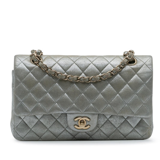 Chanel Medium Classic Iridescent Calfskin Double Flap Rovelle Bags