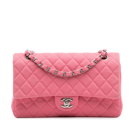 Chanel Medium Classic Jersey Double Flap Rovelle Bags