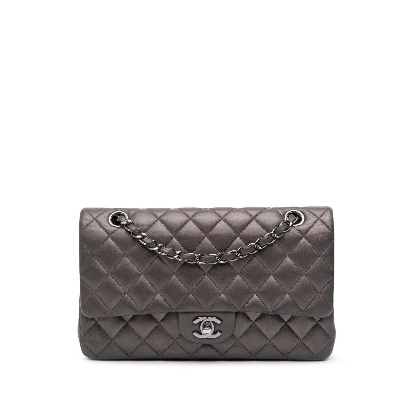 Chanel Gabrielle Lambskin Grey Shoulder Bag Style 3 Rovelle Bags