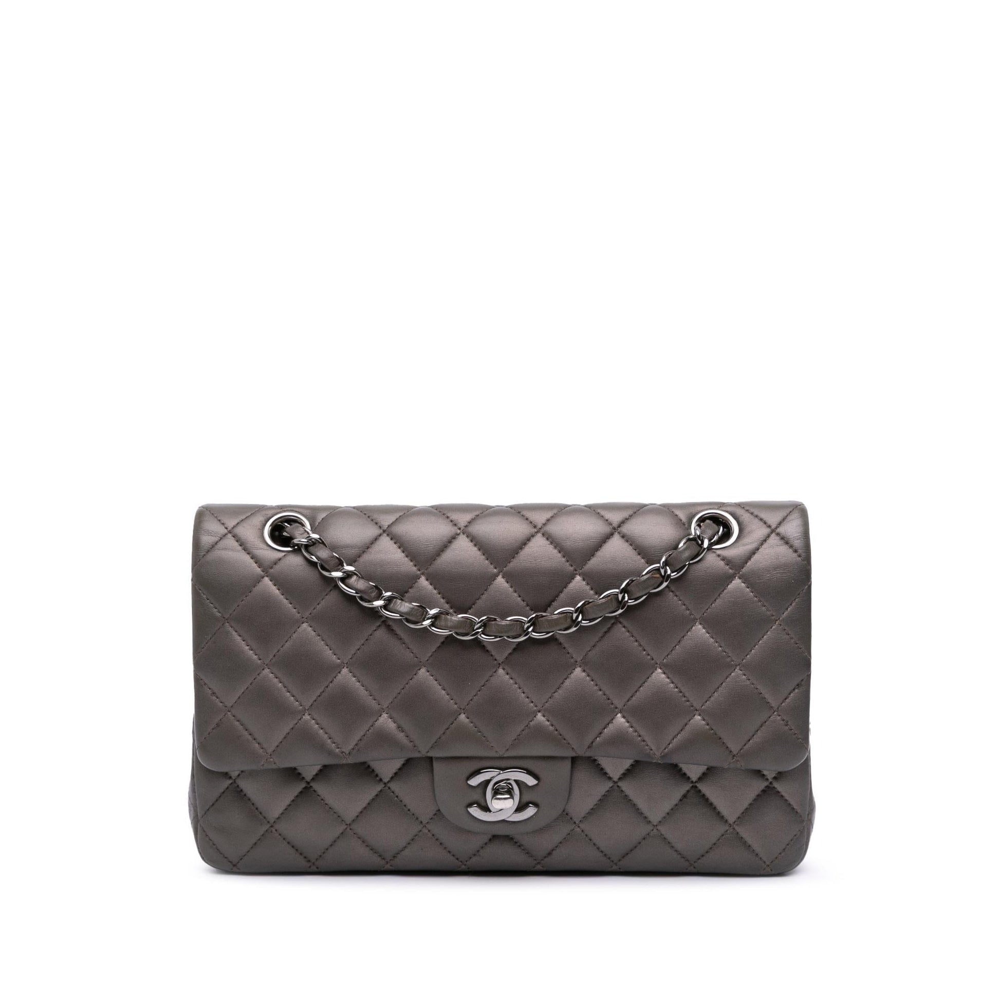 Chanel Gabrielle Lambskin Grey Shoulder Bag Style 3 Rovelle Bags