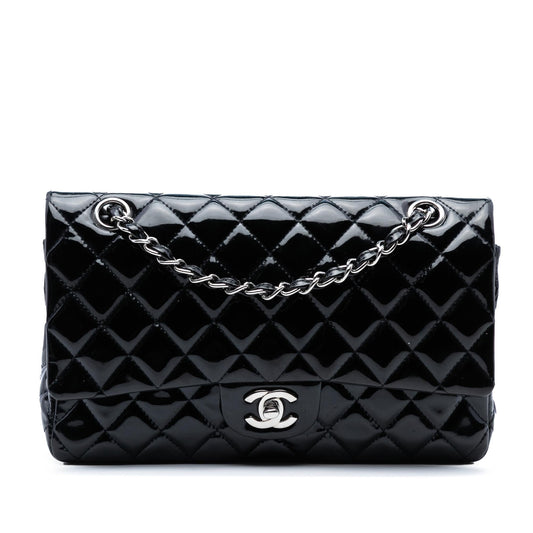 Chanel Medium Classic Patent Double Flap Rovelle Bags