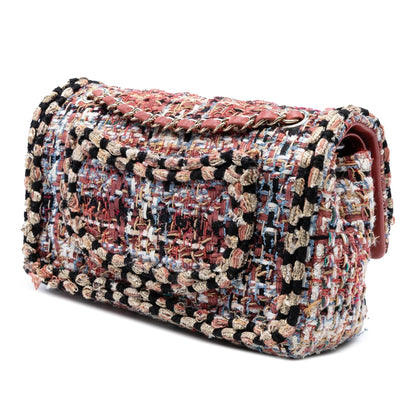 Chanel Medium Classic Tweed Braided Double Flap Rovelle Bags