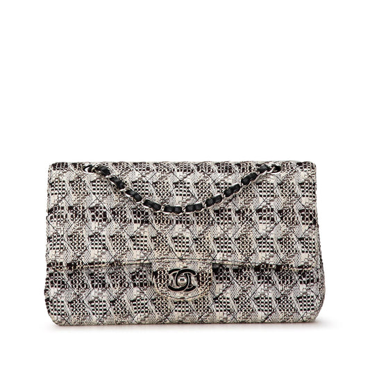Chanel Medium Classic Tweed Double Flap Rovelle Bags