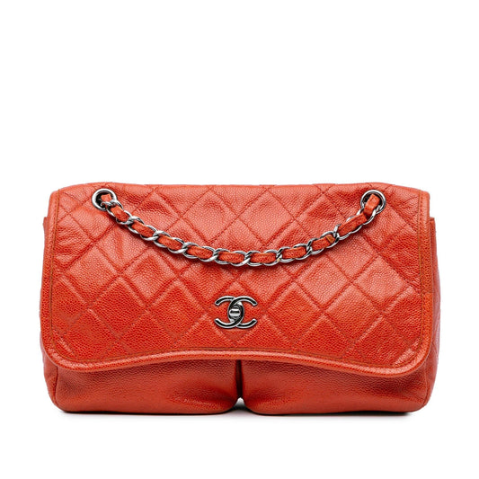 Chanel Medium Grained Calfskin Natural Beauty Flap Rovelle Bags