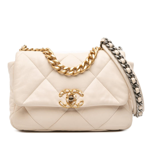 Chanel Medium Lambskin 19 Flap Rovelle Bags