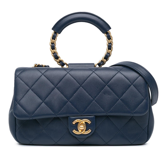 Chanel Medium Lambskin In The Loop Flap Rovelle Bags