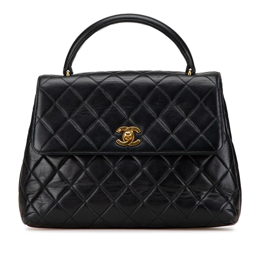 Chanel Medium Lambskin Kelly Top Handle Bag Rovelle Bags