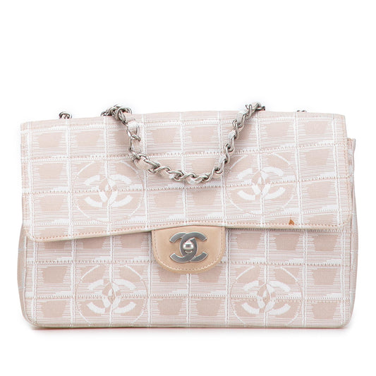 Chanel Medium New Travel Line Nylon Single Flap Rovelle Bags