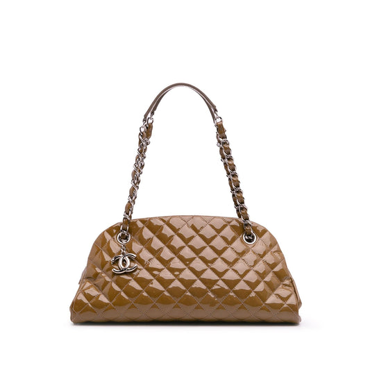 Chanel Medium Patent Just Mademoiselle Shoulder Bag Rovelle Bags