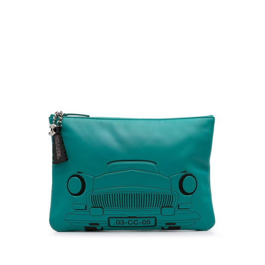 Chanel Medium Printed Lambskin Cuba La Habana O Case Clutch Rovelle Bags