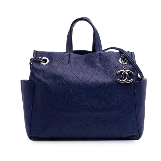 Chanel Medium Quilted Caviar Cc Pocket Tote Rovelle Bags