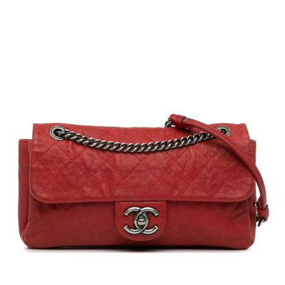 Chanel Medium Quilted Caviar Simply Cc Flap Rovelle Bags