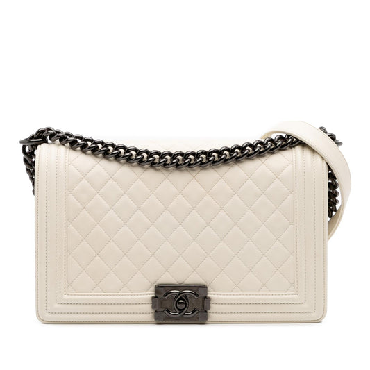 Chanel Medium Quilted Lambskin Boy Flap Rovelle Bags