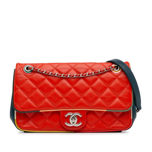 Chanel Medium Quilted Lambskin Cuba Color Flap Rovelle Bags