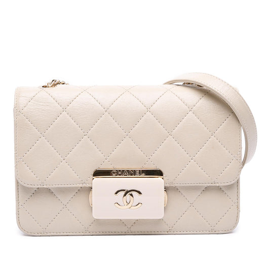 Chanel Mini Lambskin Beauty Lock Flap Rovelle Bags