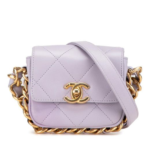 Chanel Mini Quilted Calfskin Framing Chain Flap Rovelle Bags
