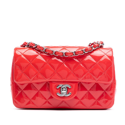 Chanel Mini Rectangular Classic Patent Single Flap Rovelle Bags
