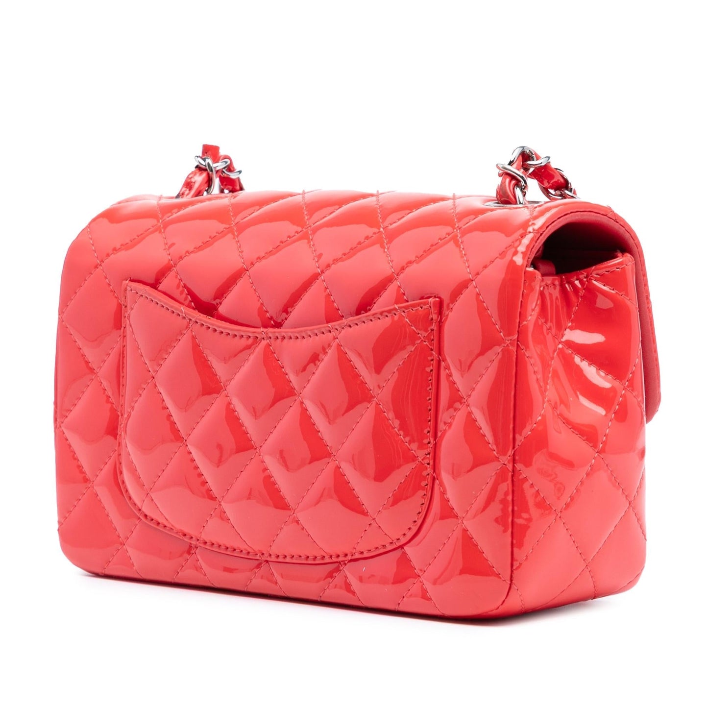 Chanel Mini Rectangular Classic Patent Single Flap Rovelle Bags