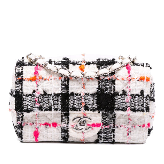 Chanel Mini Rectangular Classic Tweed Single Flap Rovelle Bags