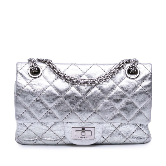 Chanel Mini Reissue 2 55 Metallic Aged Calfskin Double Flap 224 Rovelle Bags
