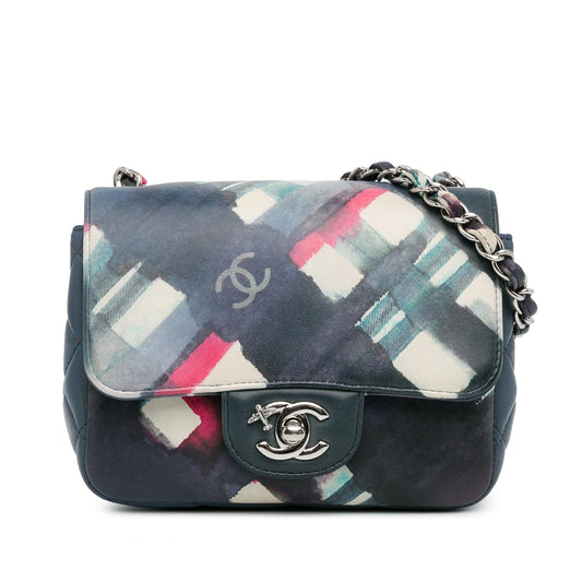 Chanel Mini Square Classic Calfskin Airline Flap Rovelle Bags