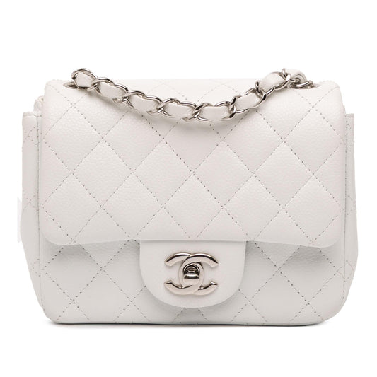 Chanel Mini Square Classic Caviar Single Flap Rovelle Bags