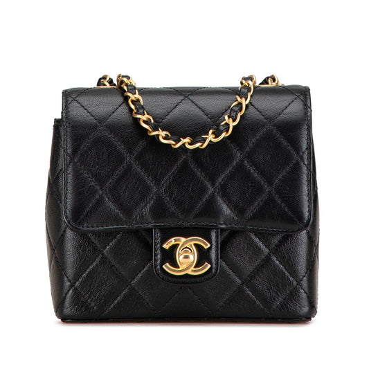 Chanel Mini Square Classic Goatskin Retro Flap Rovelle Bags